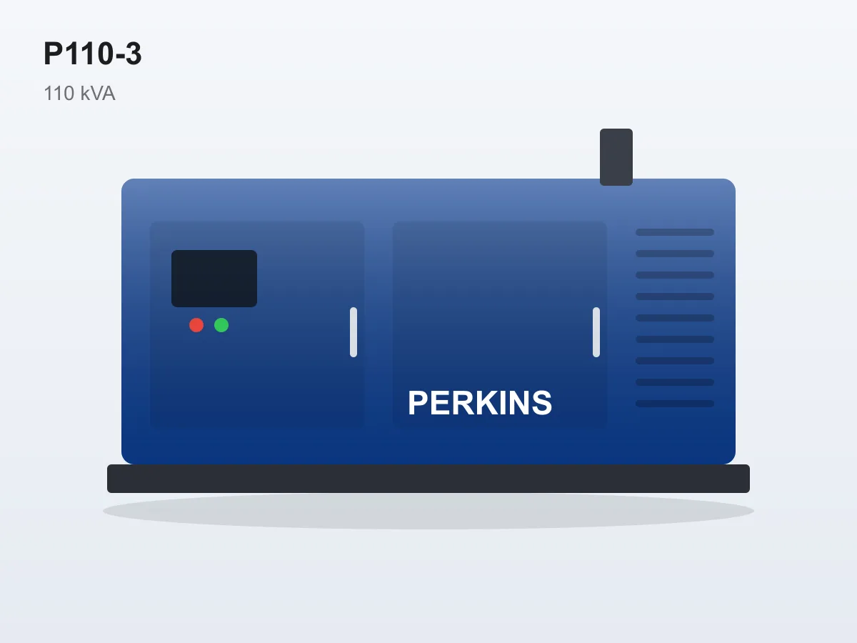 Perkins P110-3 110 kVA diesel generator