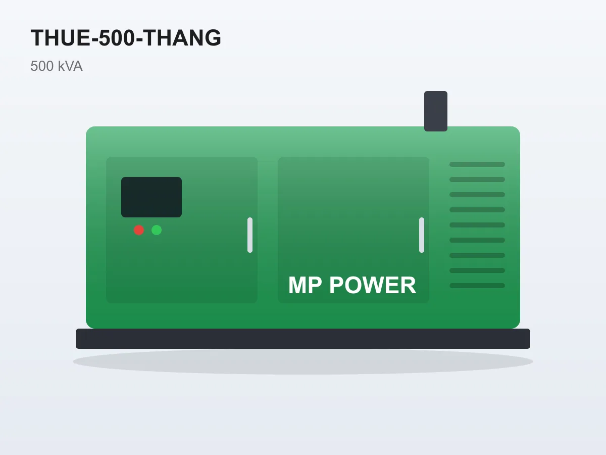 500 kVA generator rental – per month
